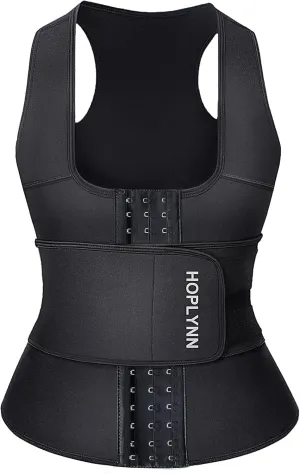 Neoprene Sauna Sweat Waist Trainer Corset Trimmer Vest for Women Tummy Control, Waist Cincher Body Shaper