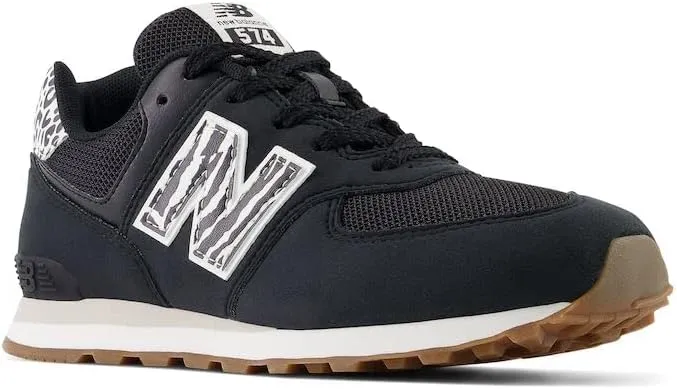 New Balance Girl's 574 V1 Animal Lace-up Sneaker