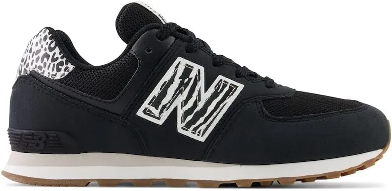 New Balance Girl's 574 V1 Animal Lace-up Sneaker