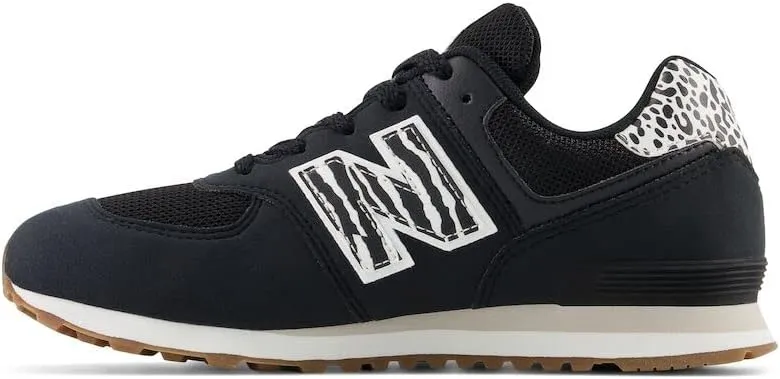 New Balance Girl's 574 V1 Animal Lace-up Sneaker