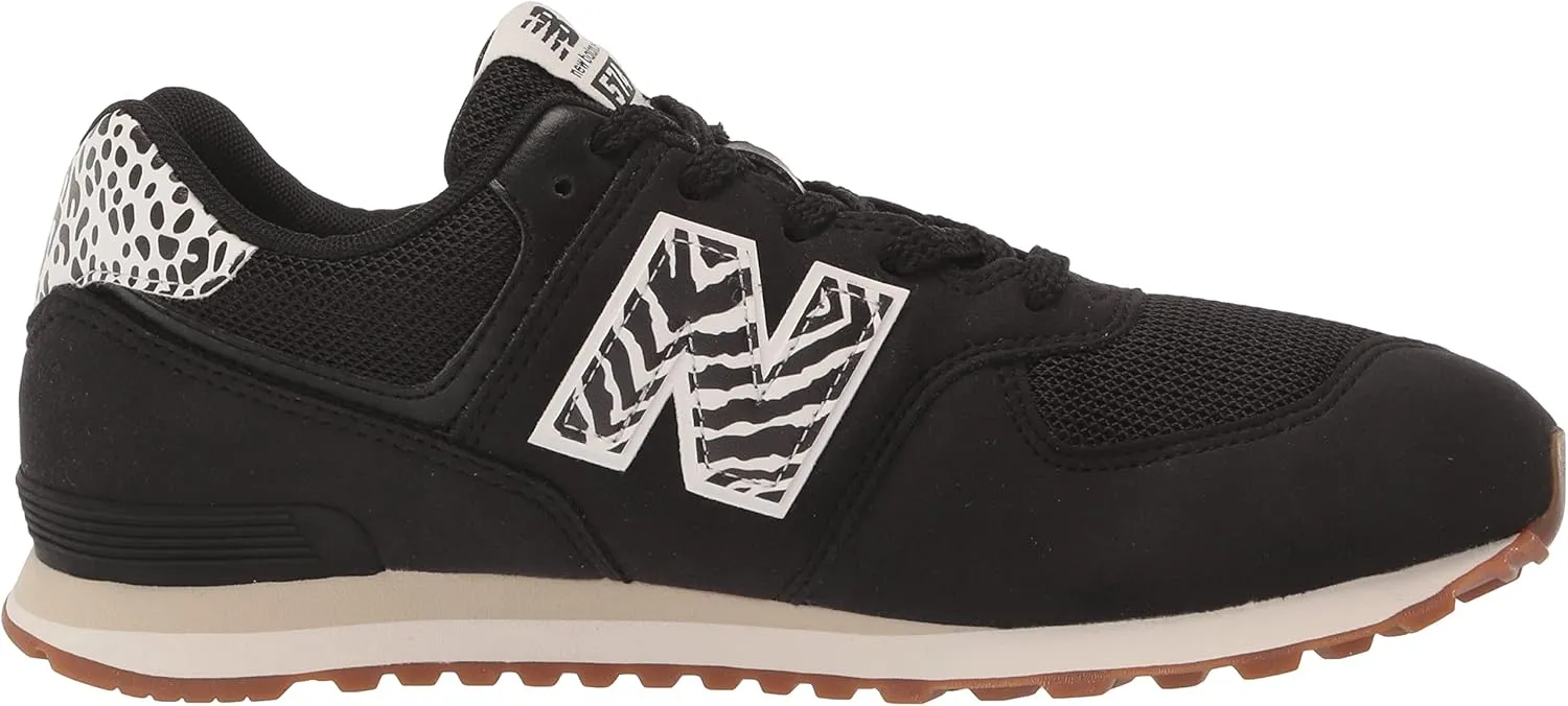 New Balance Girl's 574 V1 Animal Lace-up Sneaker