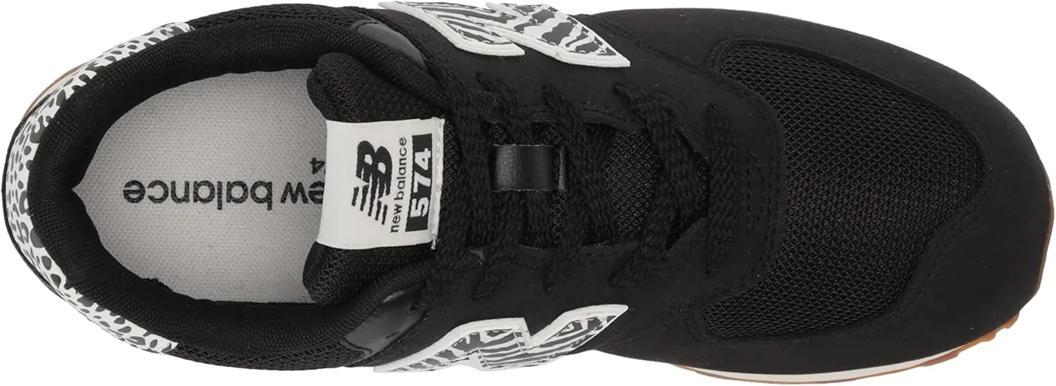 New Balance Girl's 574 V1 Animal Lace-up Sneaker