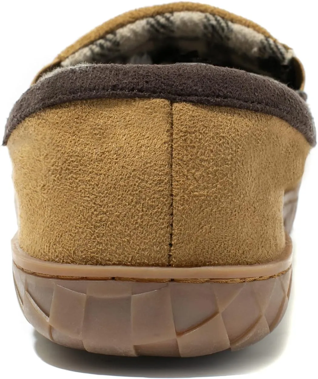 NewDenBer Men's Moccasin Slippers Warm Memory Foam Suede Soft Plush Lined Slip on Indoor Outdoor House Shoes