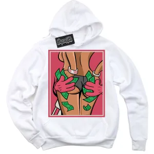 Next Nature Aster Pink Dunk Sneaker Hoodie Money Hands Graphic