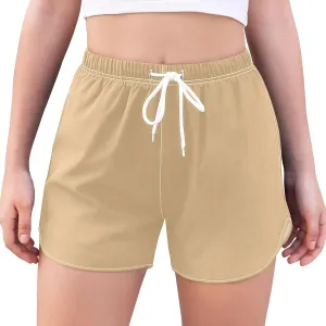 ODAWA Moccasin Womens Sweat Shorts Women Workout Shorts with Liner Womens Quick Dry Shorts