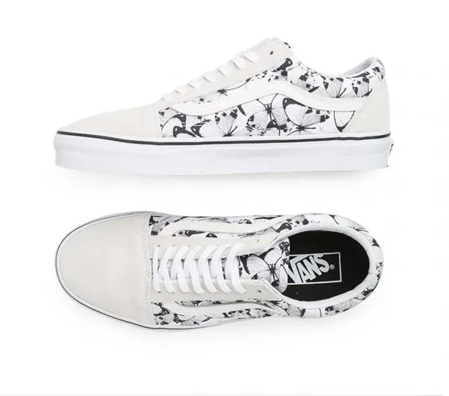 OLD Fraud-free | | VANS TRUE BLACK SKOOL Timely resolution WHITE (BUTTERFLY)