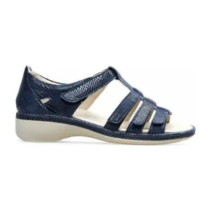 Padders 'Athena' Sandal - Navy Reptile