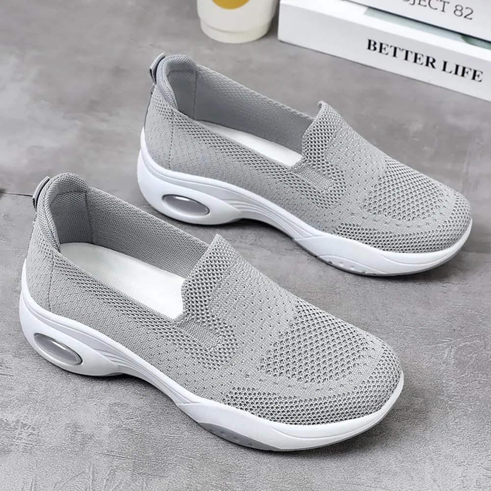 Padgene Women Walking Shoes Sock Sneakers Slip-On Breathable Mesh Trainers Women's Comfortable Casual Ladies Air Cushion Athletic Shoes Running Jogging Shoes