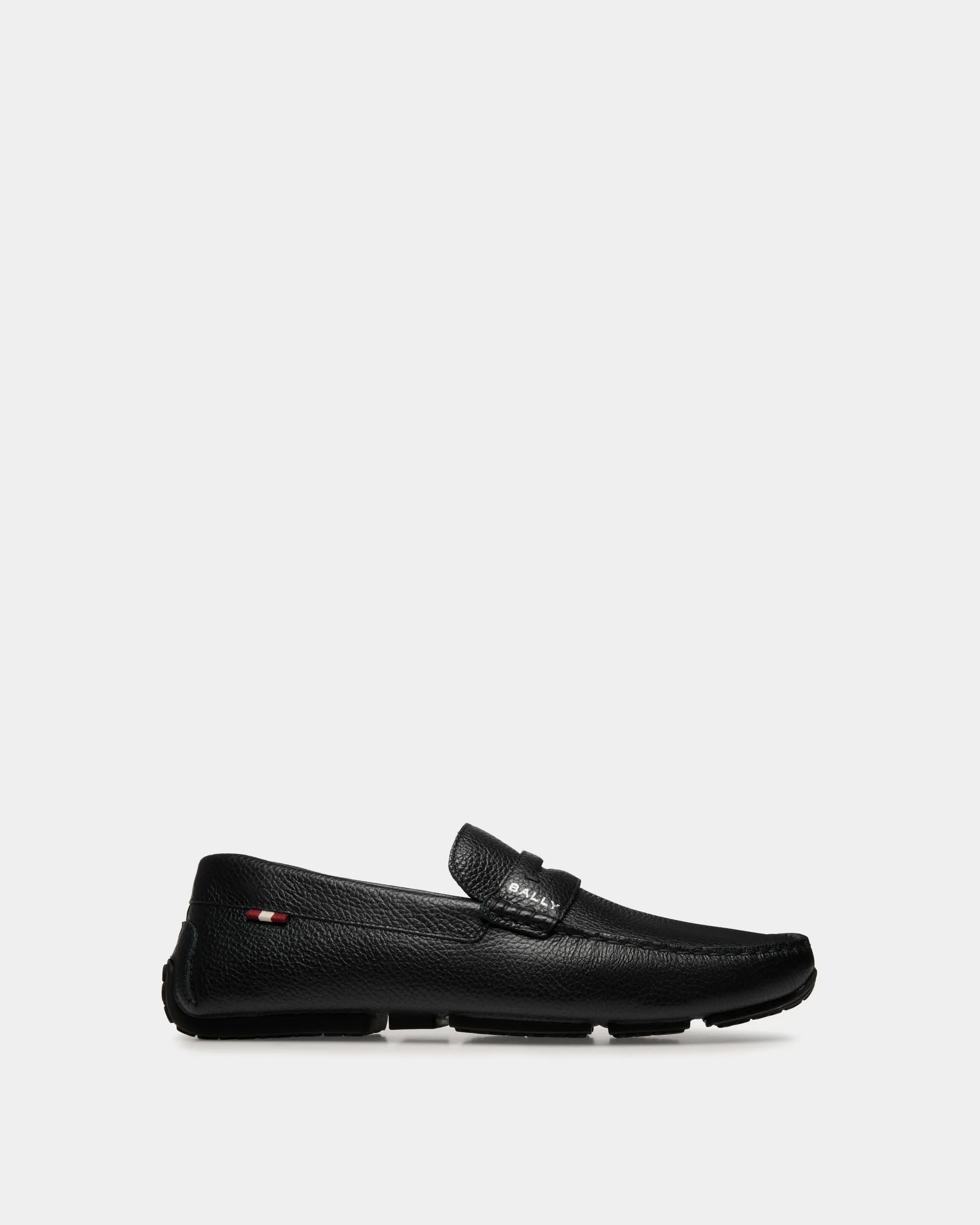 Pilot Driver In Black Grained Leather