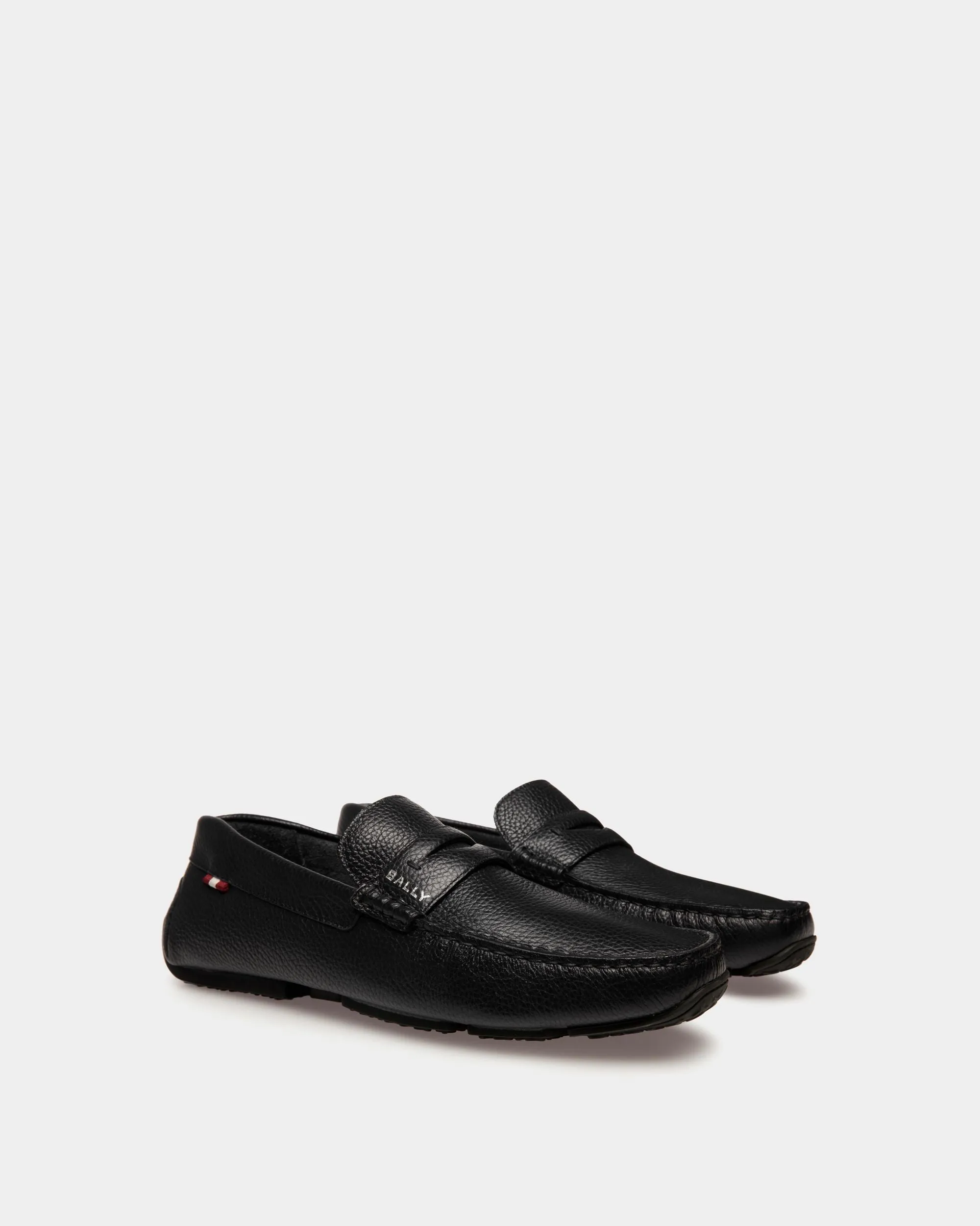 Pilot Driver In Black Grained Leather