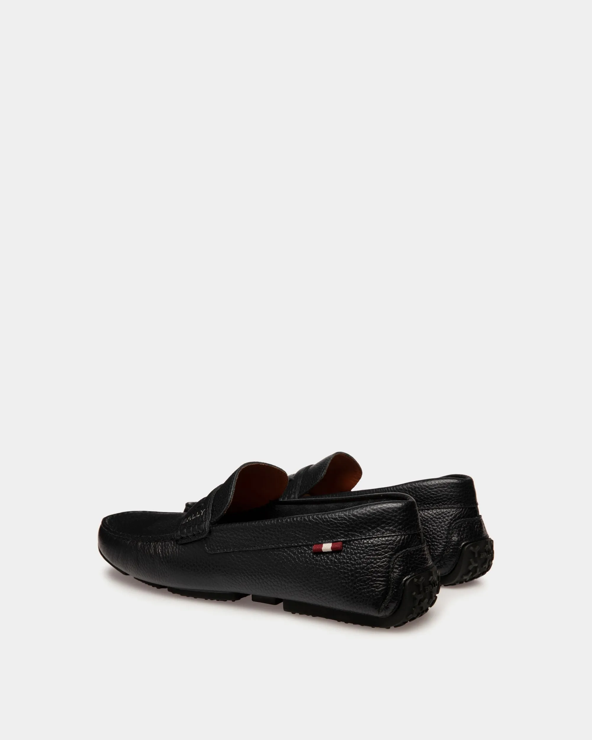 Pilot Driver In Black Grained Leather