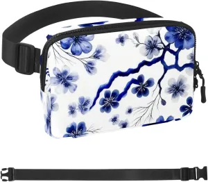 Pink Cherry Blossoms-948 Unisex Style Fanny Pack: Fashion Waist Packs, Crossbody Bags Sport Slim Fashionable for Jogging Hiking Hiker Woman Man