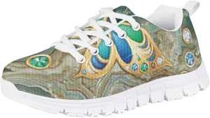 Pinupub Unisex-Child Running Shoes Non Slip Lace Up Sneakers Cute Print Casual Tennis Athletic Shoes