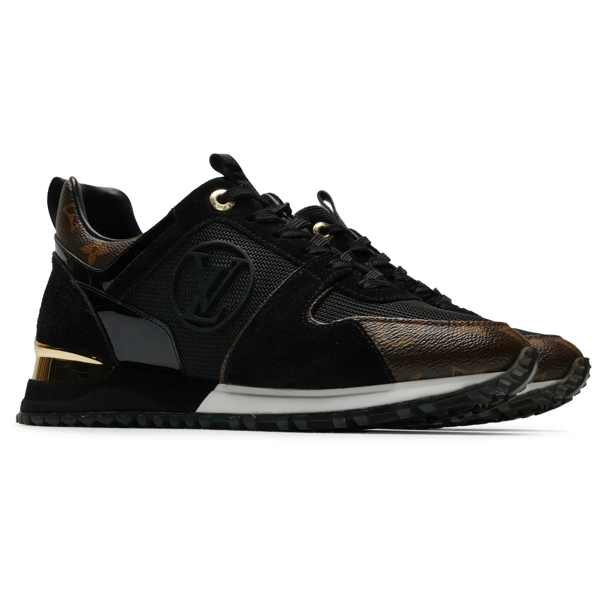 Preloved - Louis Vuitton LV Run Away Black Trainer