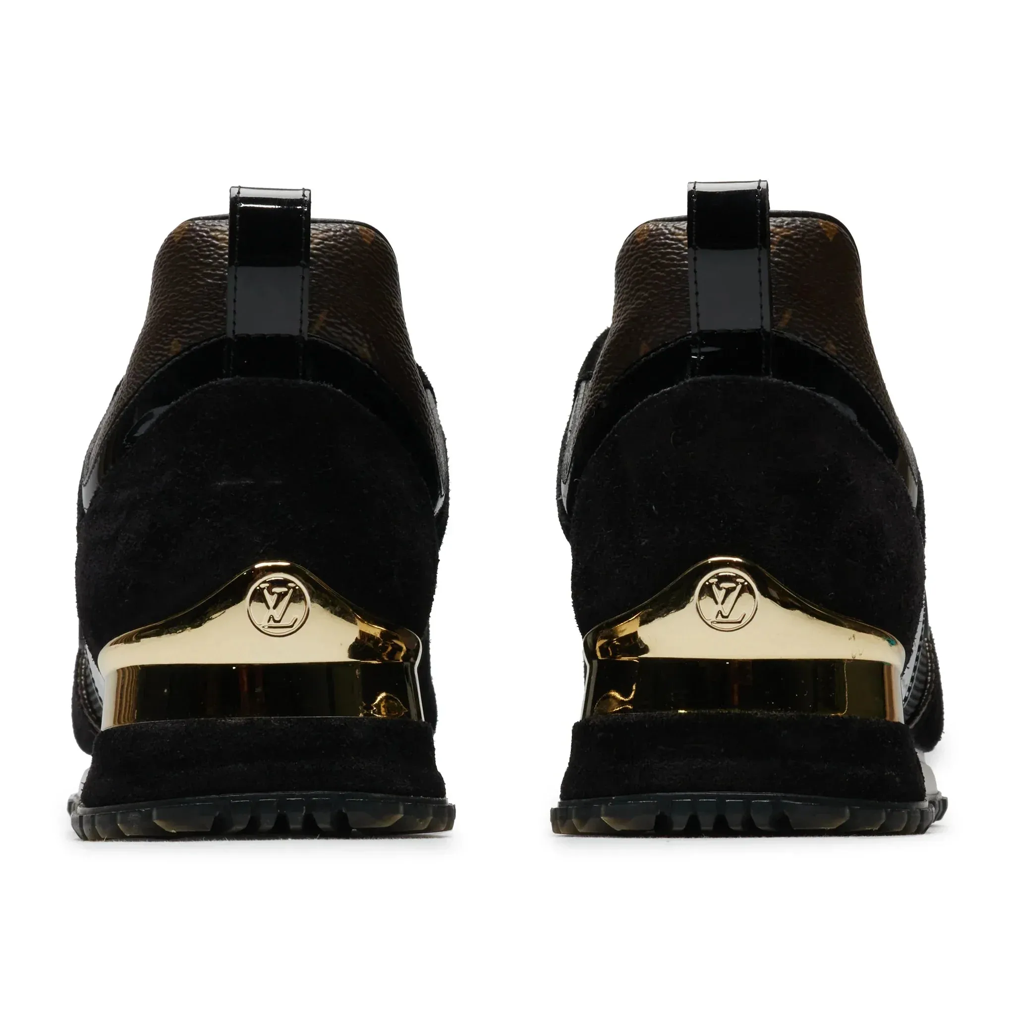 Preloved - Louis Vuitton LV Run Away Black Trainer