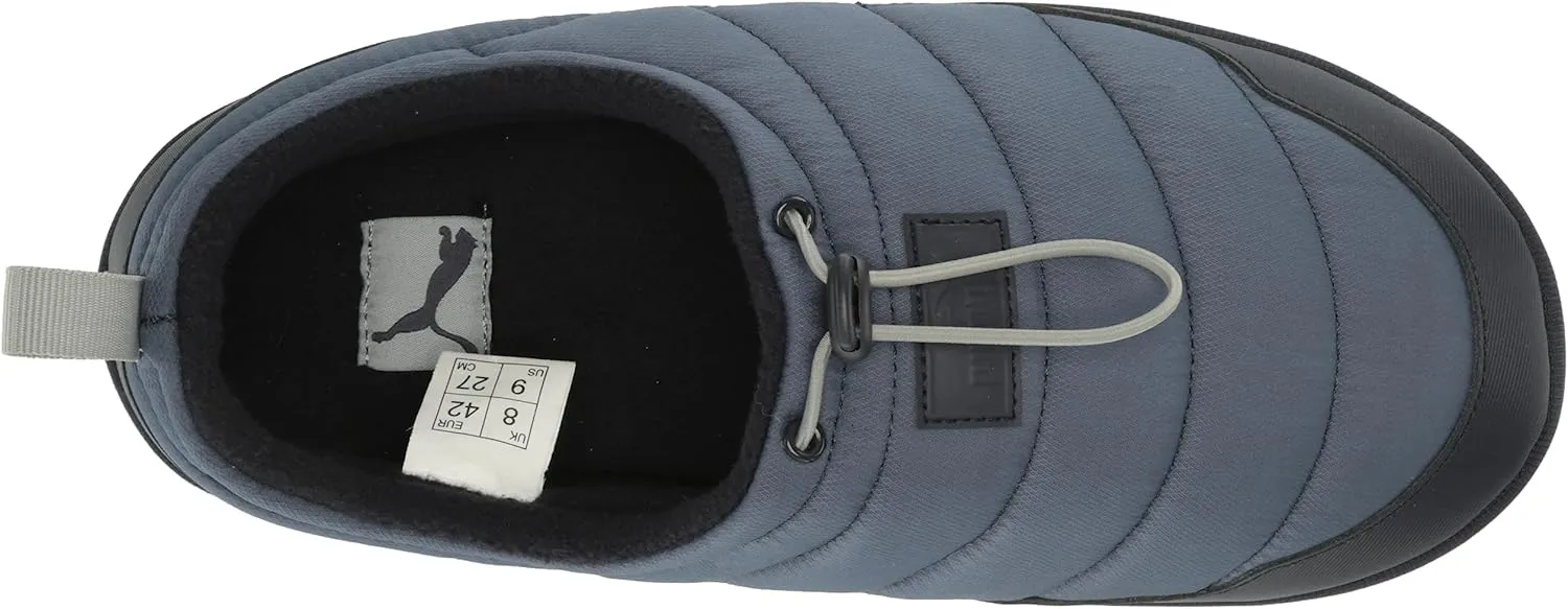 PUMA Men's Tuff Moccasin Slippers, Nimbus Cloud-Black, 13