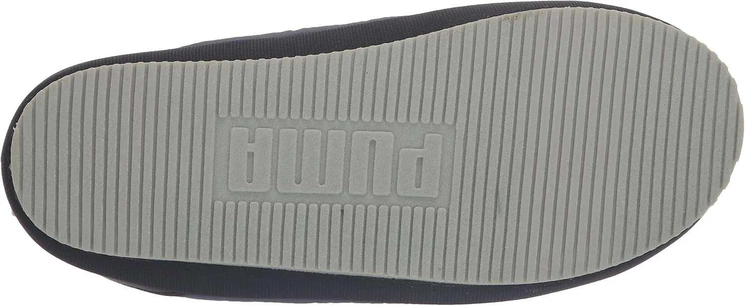 PUMA Men's Tuff Moccasin Slippers, Nimbus Cloud-Black, 13