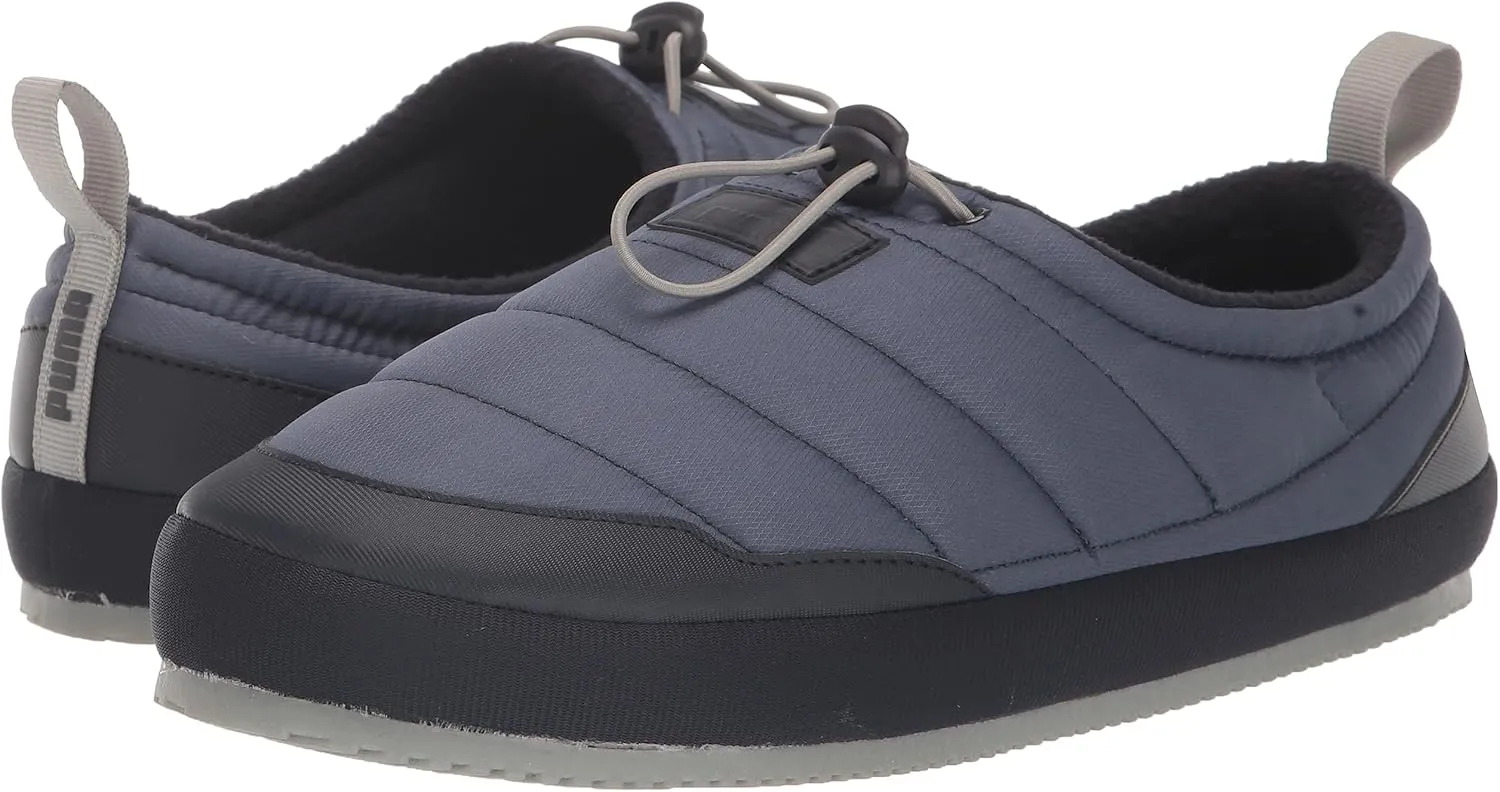 PUMA Men's Tuff Moccasin Slippers, Nimbus Cloud-Black, 13