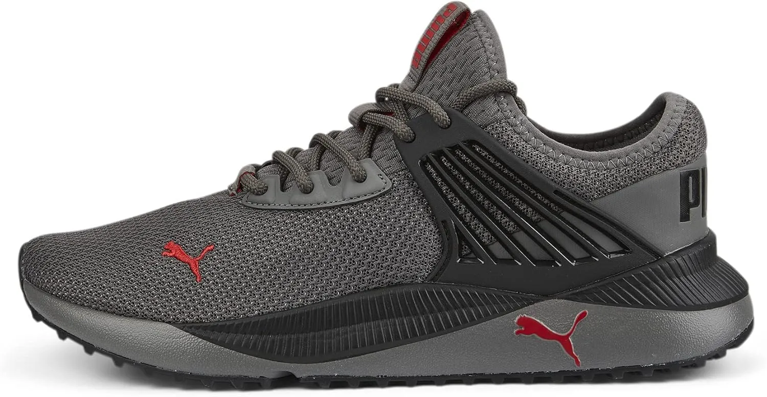 PUMA Pacer Future Mens Sneaker 105 DM US CastlerockBlackHigh Risk Red