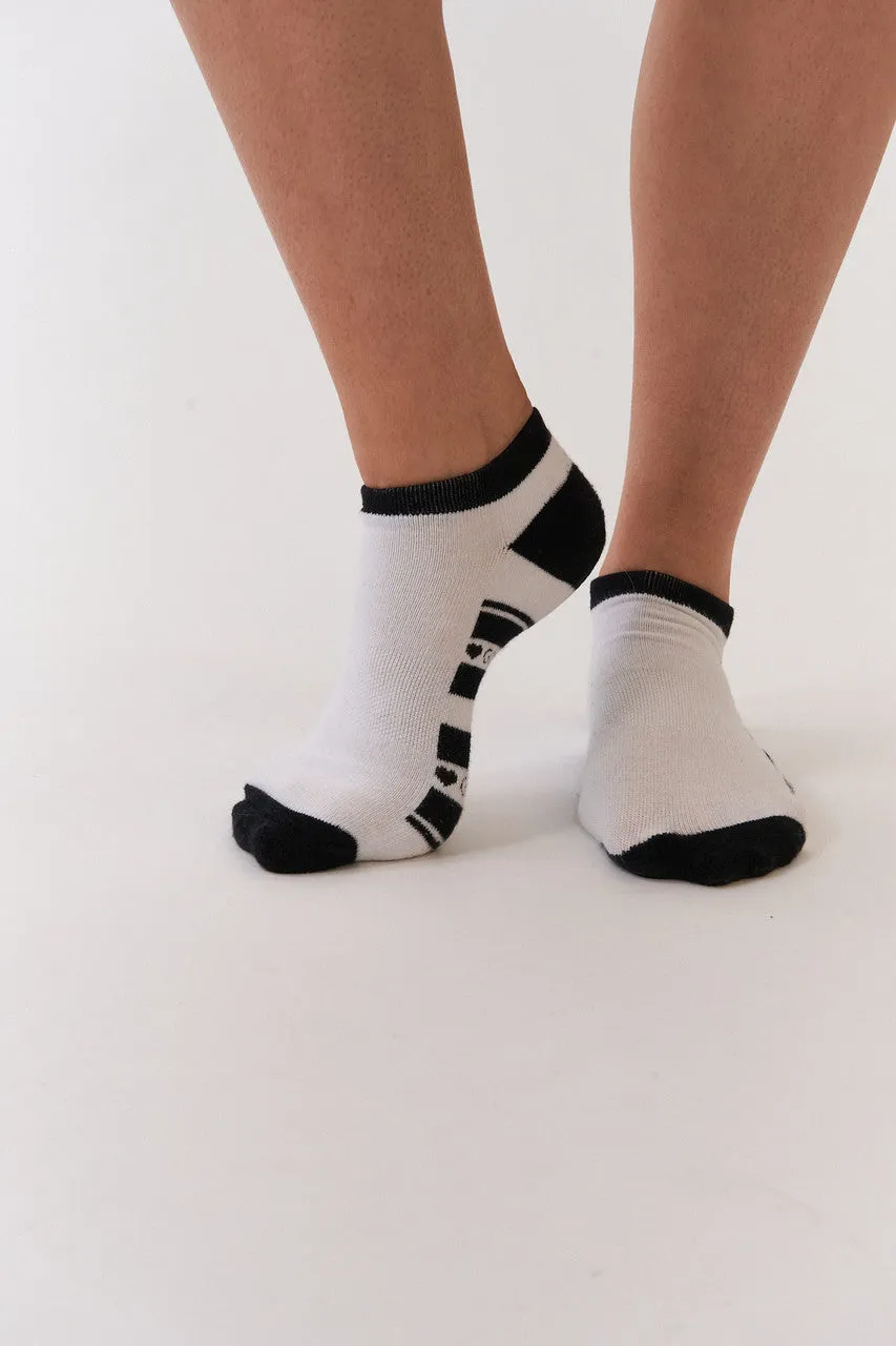 Pure Ladies 2 Pair Pack Of Trainer Golf Socks- Black