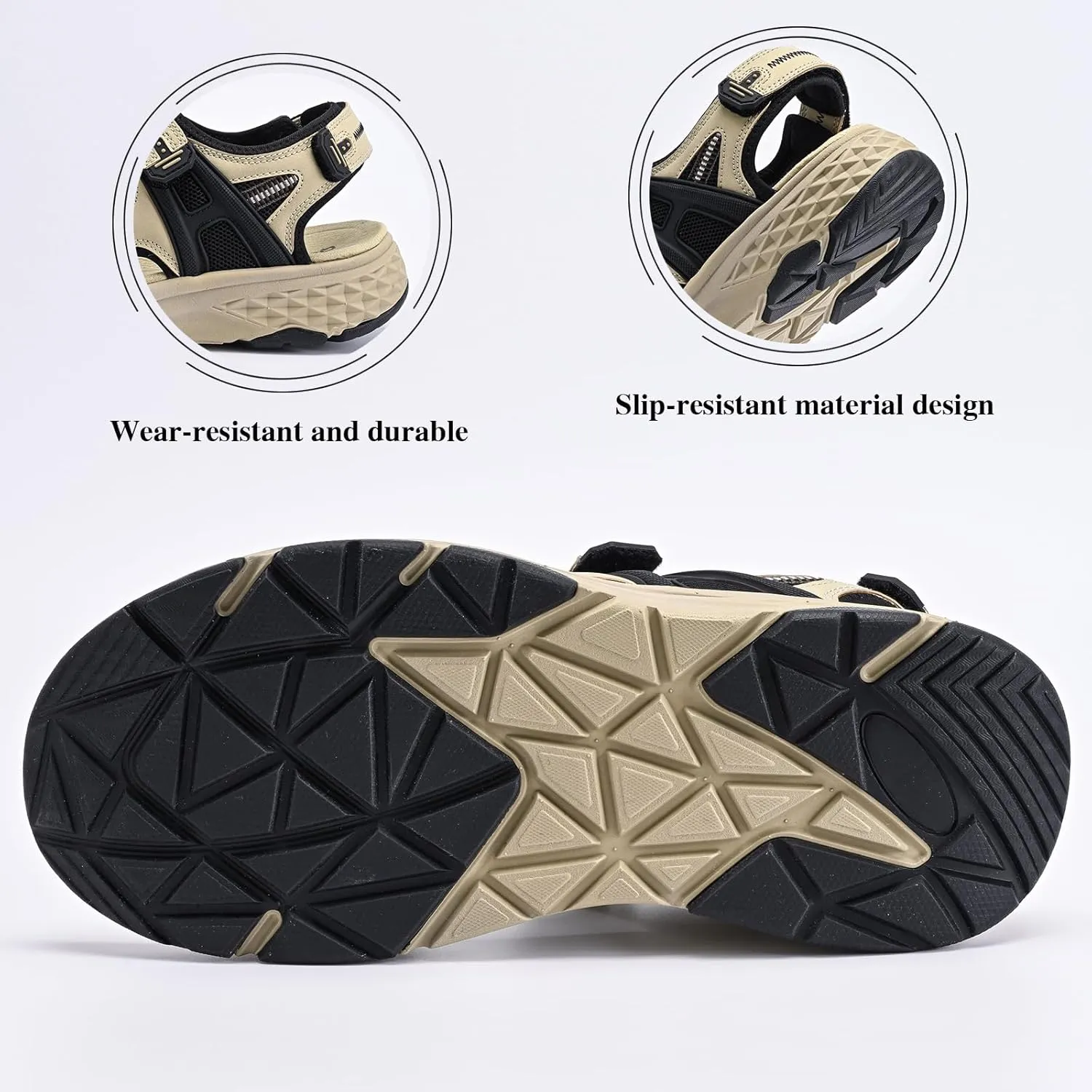 Queday Womens Mens Sport Sandals Outdoor Hiking Sandals with Arch Support Comfortable Athletic Beach Sandals for Travel Walking Trekking Camping