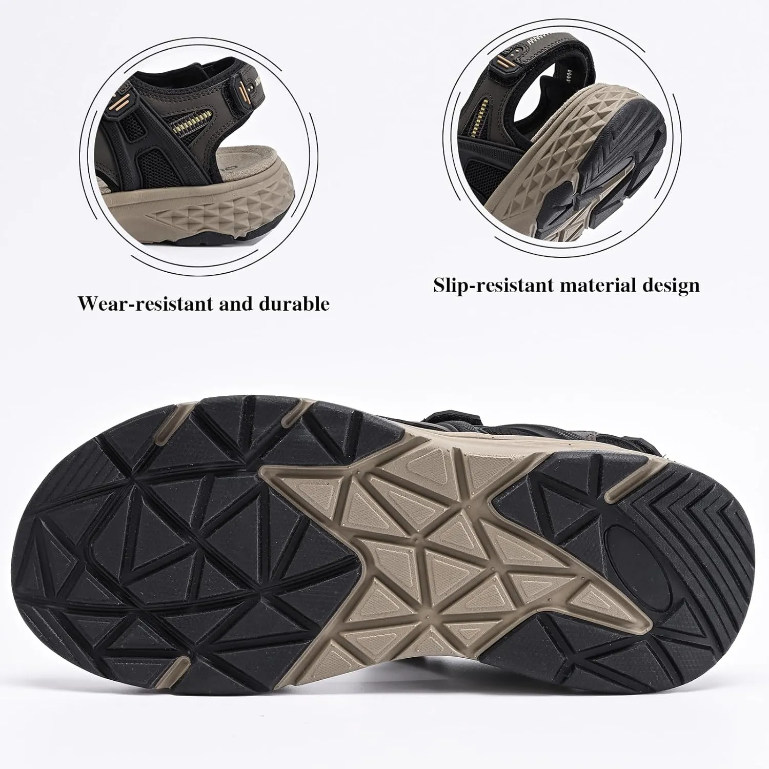 Queday Womens Mens Sport Sandals Outdoor Hiking Sandals with Arch Support Comfortable Athletic Beach Sandals for Travel Walking Trekking Camping