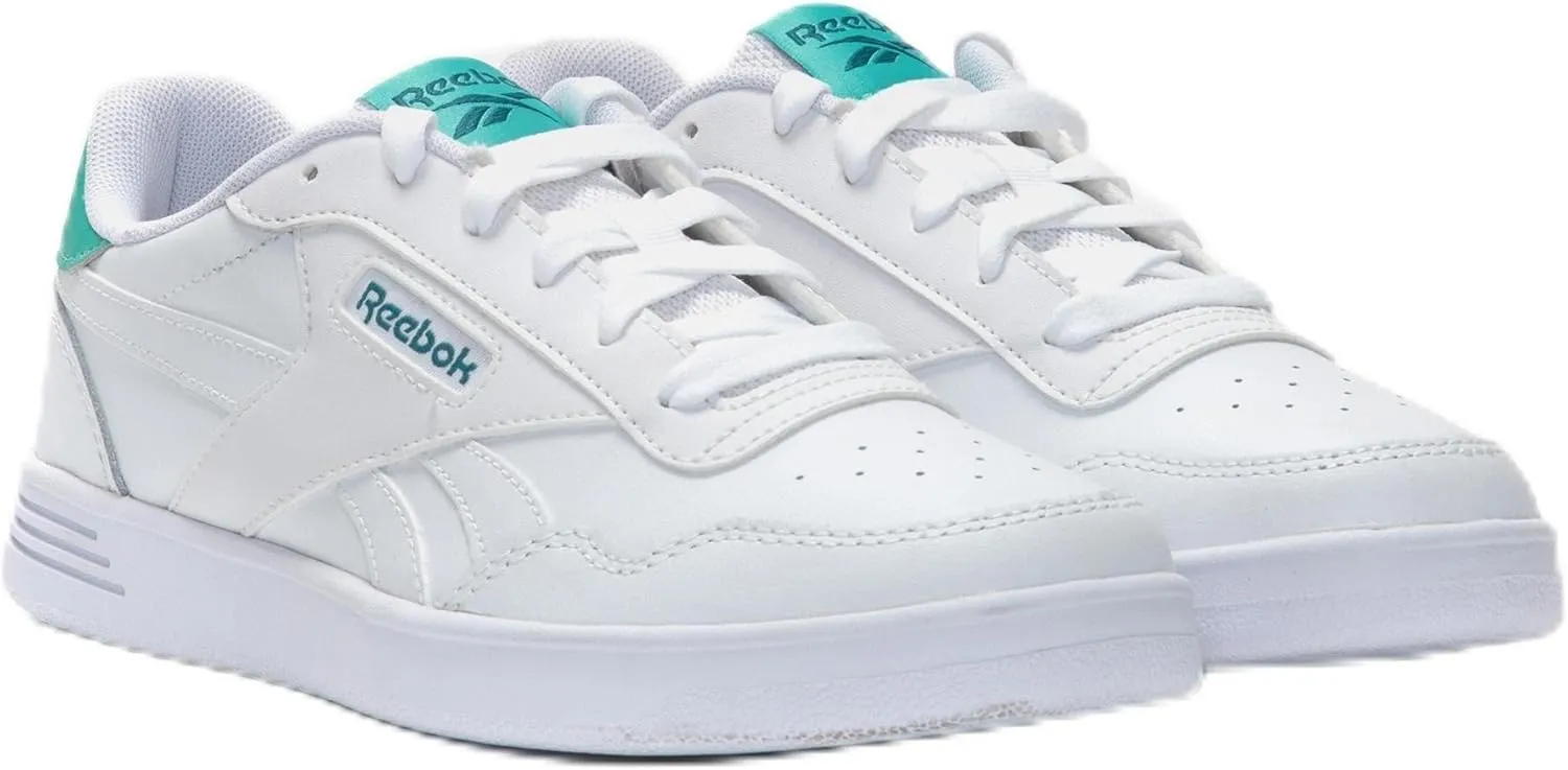 Reebok womens Court Advance Sneaker, White/White/Unleashedgreen, 10