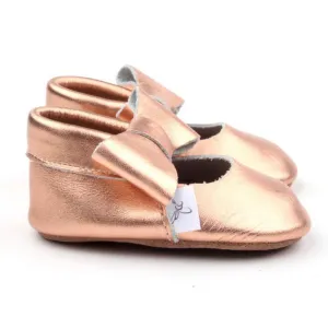 Rose Gold Bow Moccasin