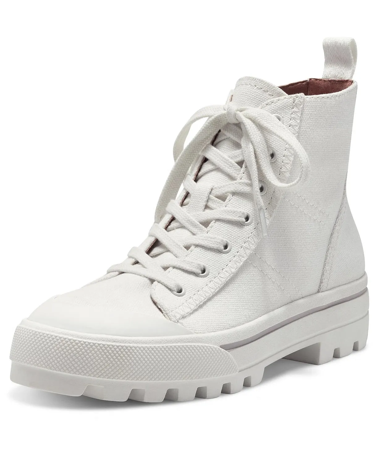 Salt Booties Lucky White Brand Limited time Top High Lace Up Combat Positive testimonials Hiker Sneaker Eisley
