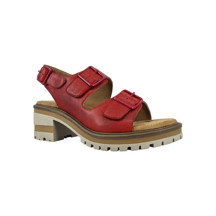 Salvia Honey Stacked Heel Sandal
