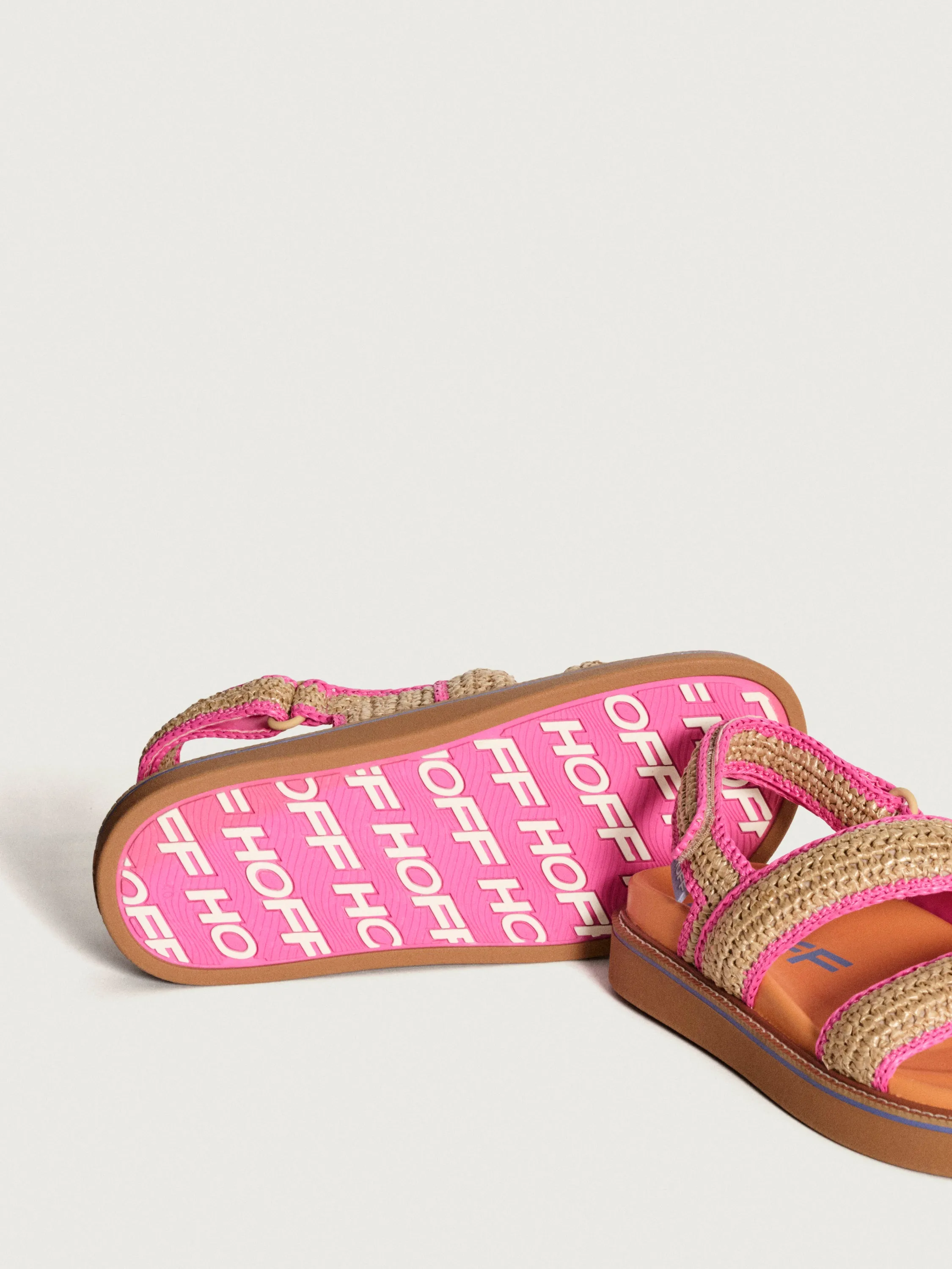 SANDAL ROAD RAFFIA BEIGE