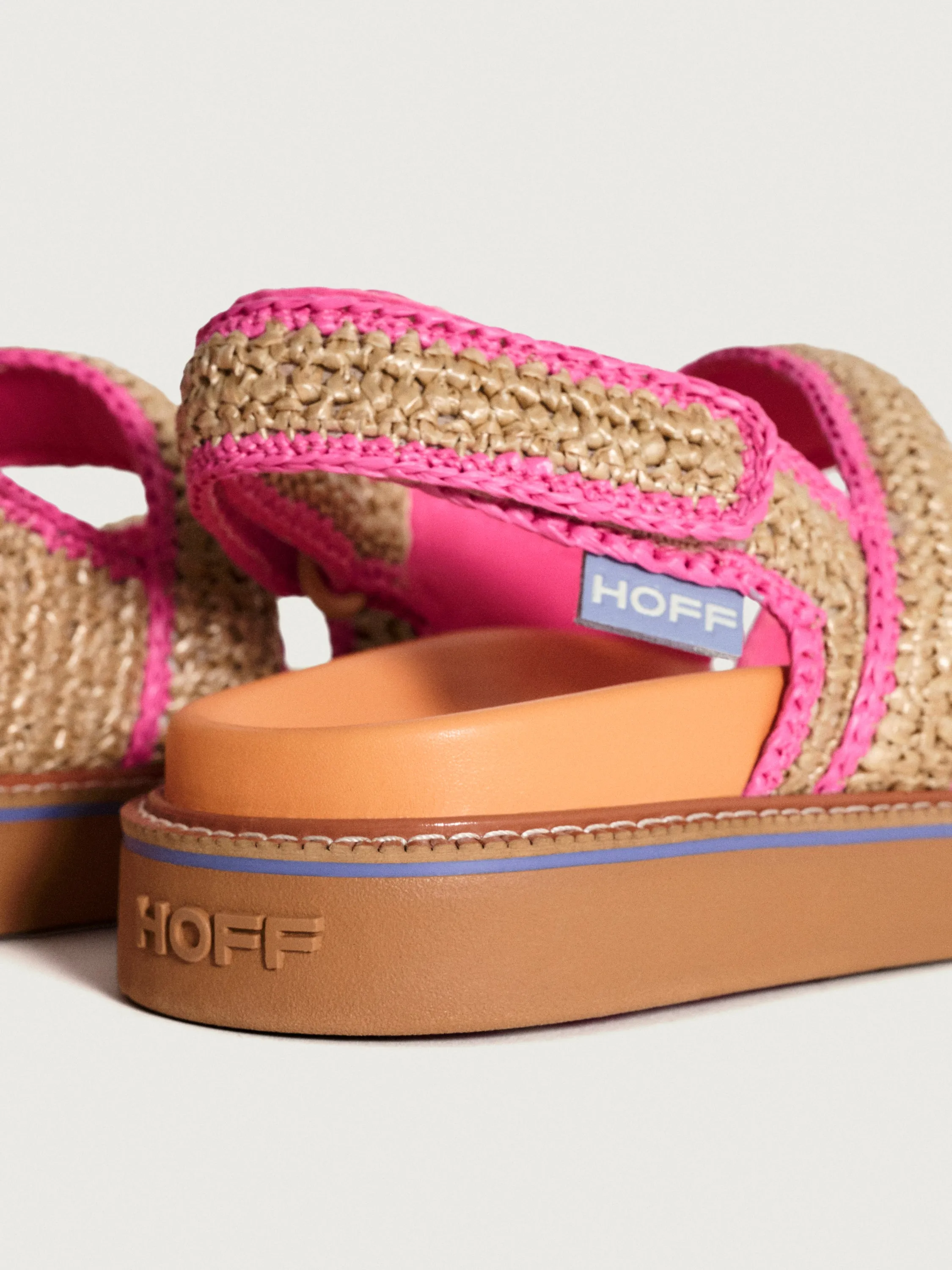 SANDAL ROAD RAFFIA BEIGE