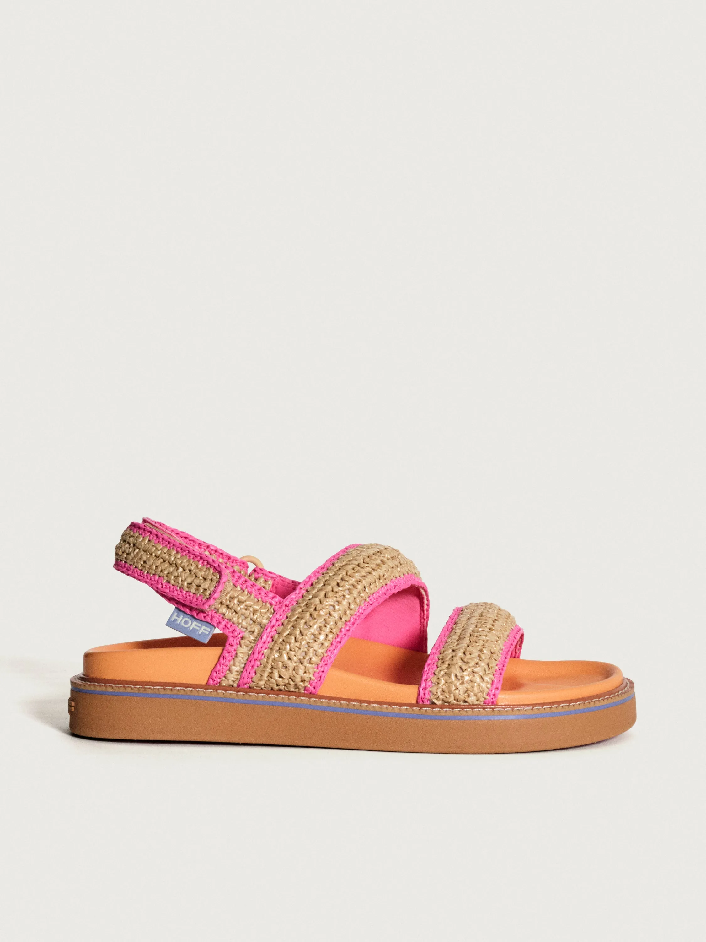 SANDAL ROAD RAFFIA BEIGE