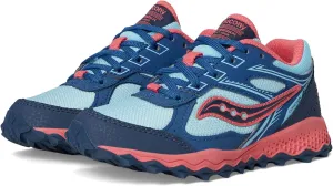Saucony Cohesion TR14 LTT Trail Running Shoe (Little Big Kid) Sneaker, Aqua/Coral, 7 Wide US Unisex