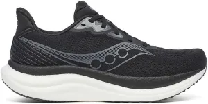 Saucony Men's Triumph 23 Sneaker, Black/White, 11.5