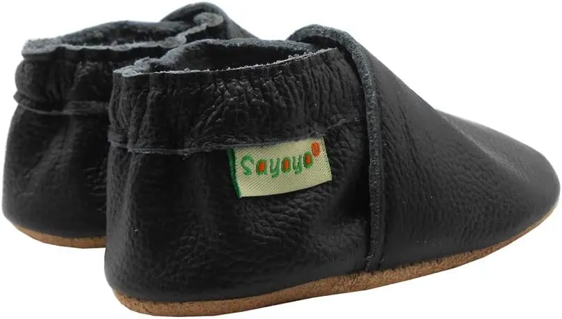 SAYOYO Baby Shoes Soft Leather Sole Infant Moccasins Toddler Prewalker Shoes