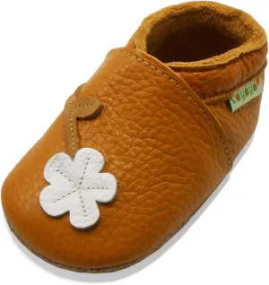 SAYOYO Baby Shoes Soft Leather Sole Infant Toddler Prewalker Shoes