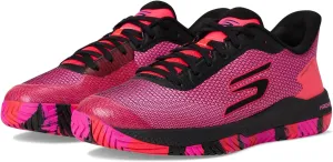 SKECHERS Men's Pickleball Viper Court Pro 2.0 Sneaker, Black/Hot Pink, 11