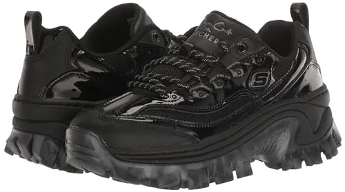 Skechers Women's Doja'lite Sneaker, Black, 5