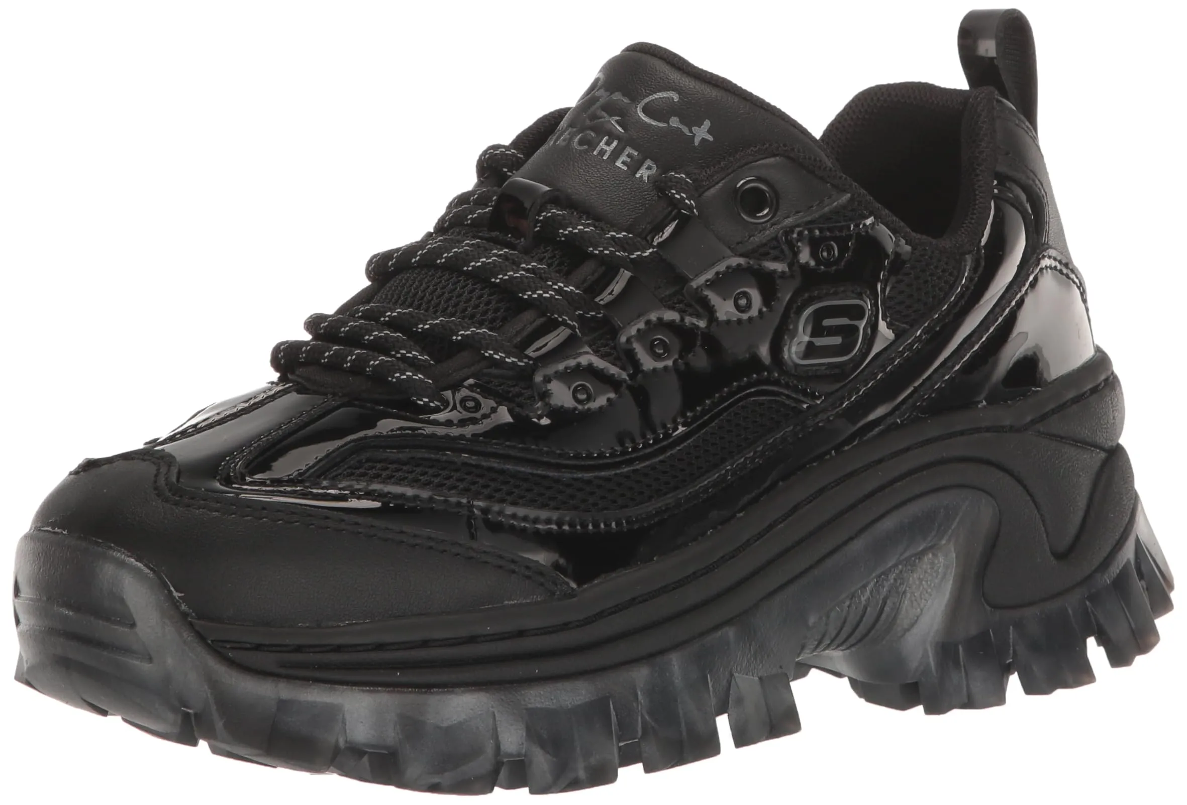 Skechers Women's Doja'lite Sneaker, Black, 5