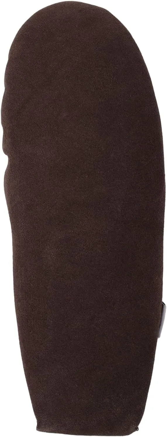 SNUGRUGS Mens Ronnie Suede Moccasin Slippers with Wool Inner and Suede Sole