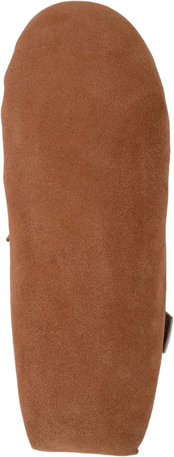 SNUGRUGS Rupert Mens Suede Moccasin Slippers with Cotton Inner and Suede Sole