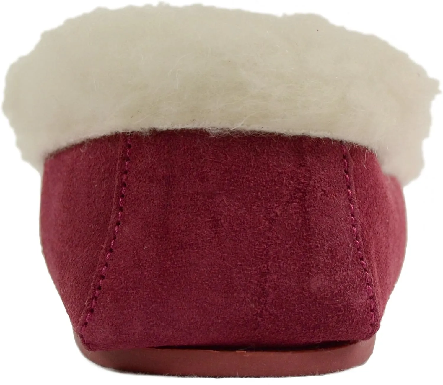 SNUGRUGS Womens Wool Lined Moccasin Slippers with Soft Sole & Wool Cuff