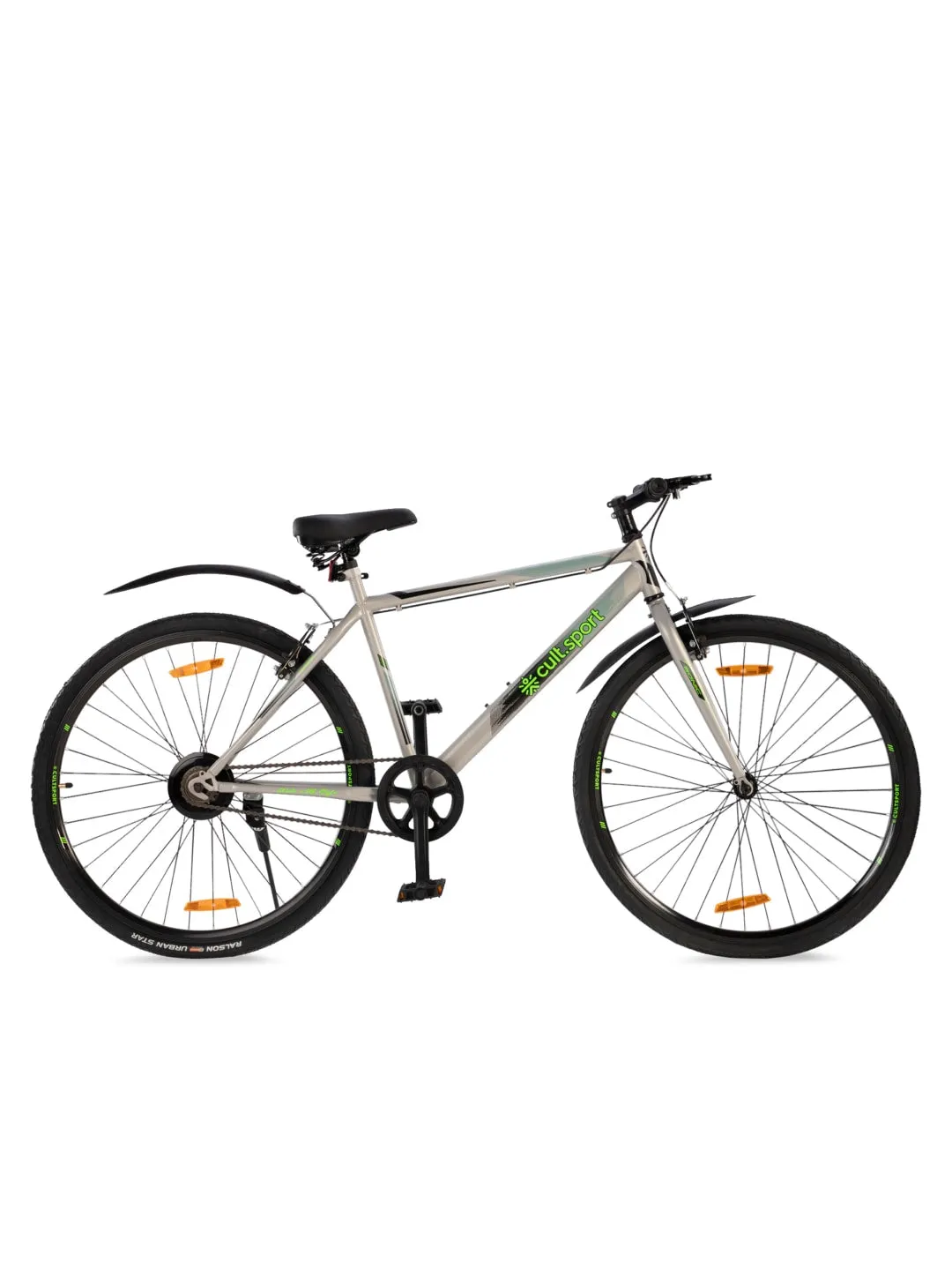 Sonic700CGrey Steel Single Speed 700CCity Bike Free Trainer Sessions, Cycling Event