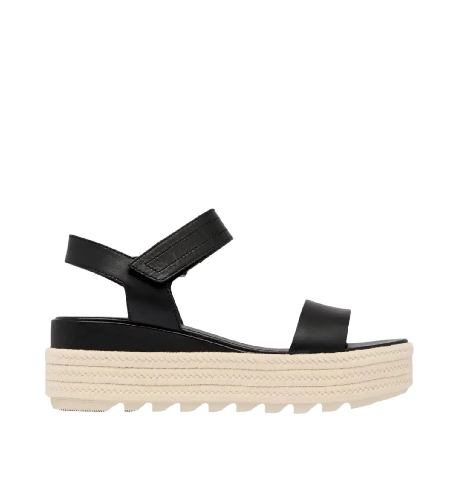 Sorel Cameron™ Flatform Sandal Black, Chalk