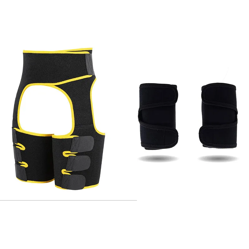 Sports Waist Belt, Adjustable One-piece Girdle, Leg Straps