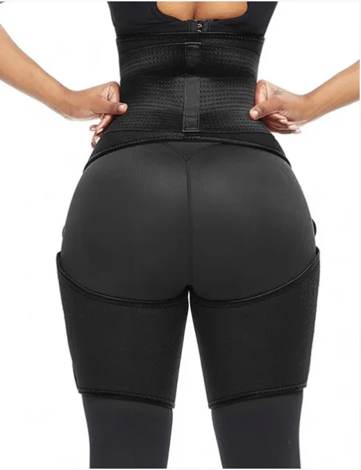 Sports Waist Belt, Adjustable One-piece Girdle, Leg Straps