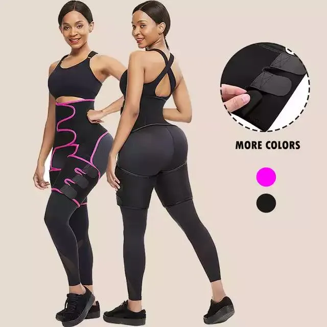 Sports Waist Belt, Adjustable One-piece Girdle, Leg Straps