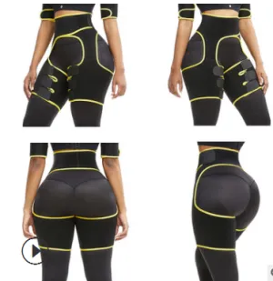 Sports Waist Belt, Adjustable One-piece Girdle, Leg Straps