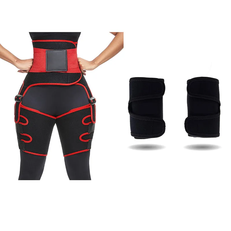 Sports Waist Belt, Adjustable One-piece Girdle, Leg Straps
